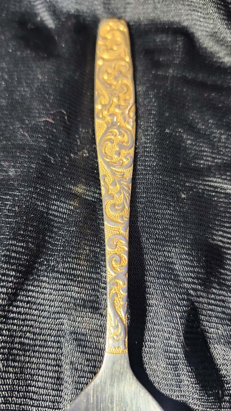 International Silver Co Americana Golden Heritage Golden Scroll Spoon image 2