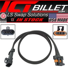 O2 Sensor Wire Harness Extension 24" LS Oxygen Sensor Flat 4-Wire Connector Plug