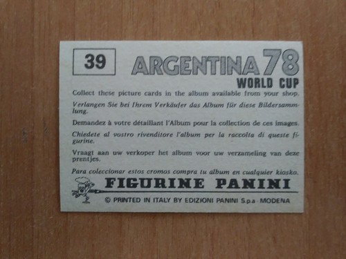 FIGURINE CALCIATORI PANINI ARGENTINA 78 (N. 1-205) SCEGLI DAL MENU A TENDINA - 第 65/299 張圖片