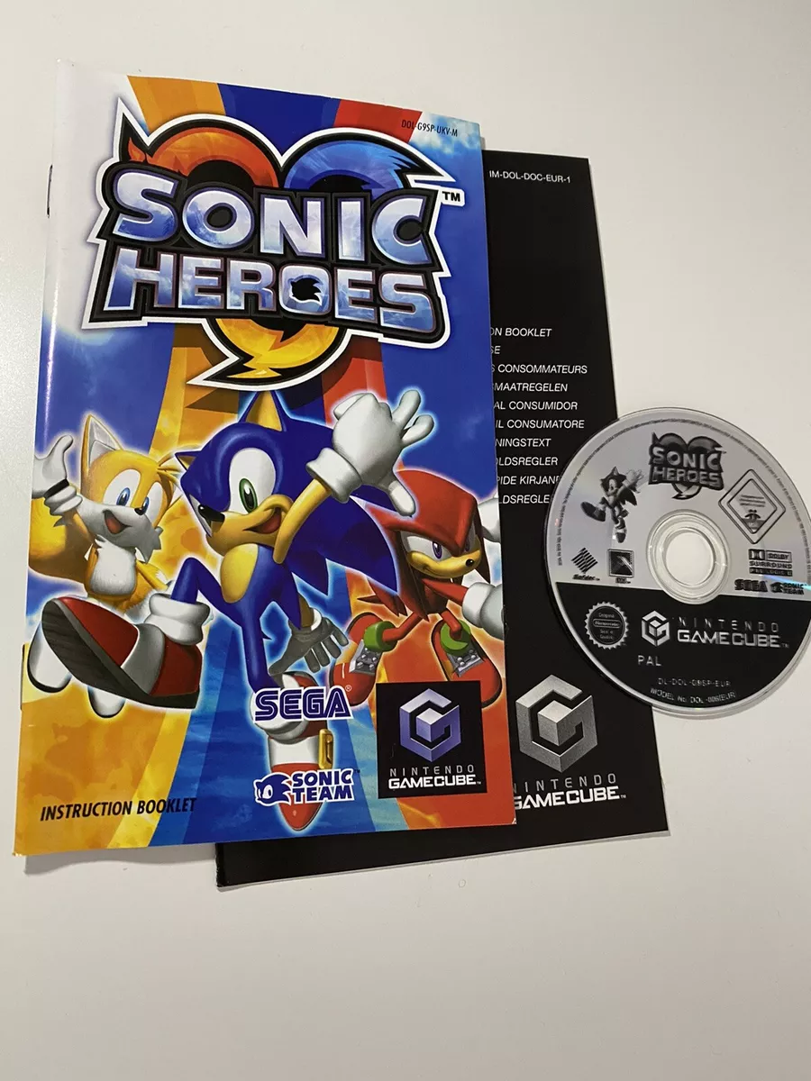 Vintage Nintendo Gamecube Sonic Heroes Video Game Cube Sonic 