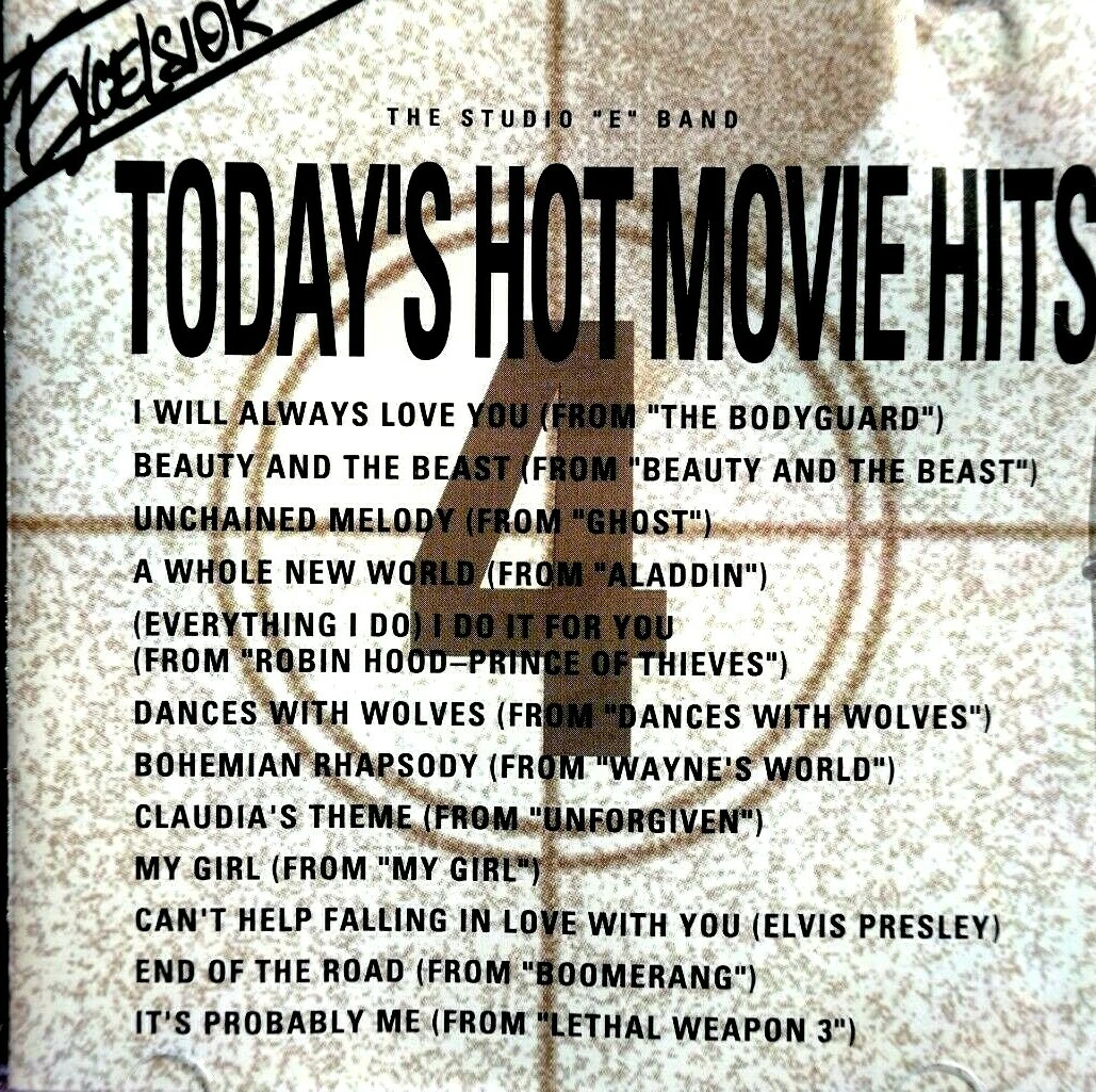 Today s Hot Movie Hits The Studio E Band CD VG