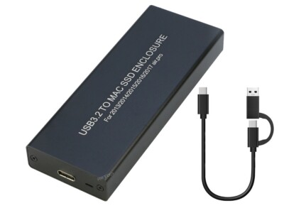 USB C SSD Enclosure for Apple Flash SSDs 12+16 PIN MacBook Pro,MacBook  Air