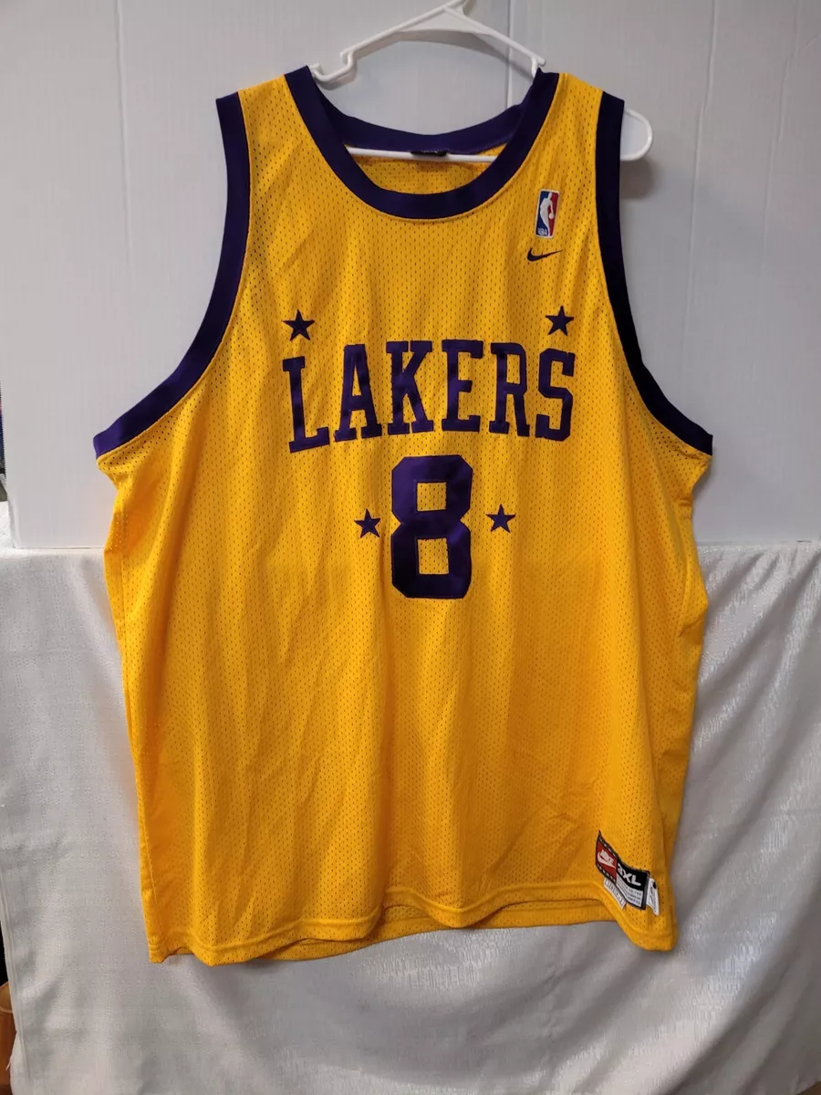 Vintage Nike Los Angeles Lakers Kobe Bryant #8 Swingman NBA Jersey Men’s Sz 3XL