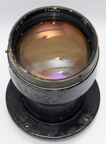 OF-41 ОФ-41 400mm f/4.5 4,5 40cm X VERY FAST USSR Aero Lens Large Format RARE