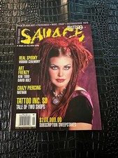 MAY 2002 SAVAGE TATTOO vintage magazine