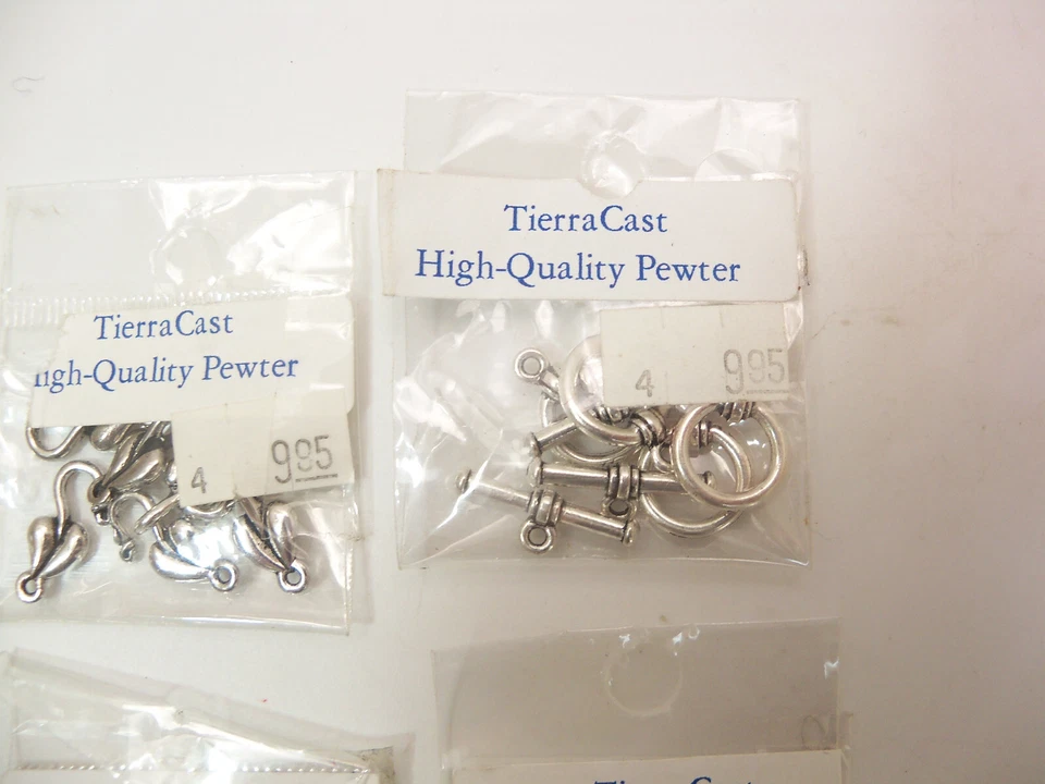 Lot of 6 Packages of TierraCast Pewter Clasps , Heishi Spacers and Beads - Image 4 of 4