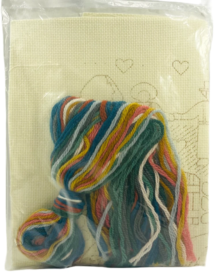 NUEVO 1980 Janlynn Home Is Best 09-13 Longstitchery Kit Bordado 12x16 De Colección 8480 Foto 3 de 3