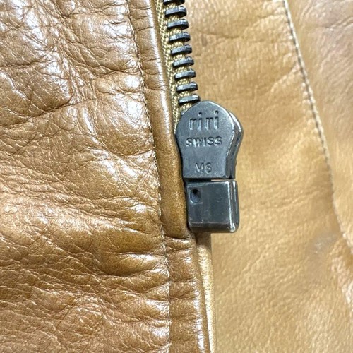 A.P.C. Leather Riders Jacket Brown Men's Size S From Japan i7732 - Picture 5 of 12