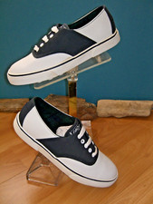 1990s LA Gear Navy blue/white Saddle Shoes womens 7 1/2