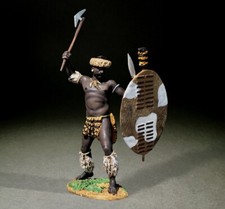 BRITAINS ANGLO ZULU WAR 20197 ZULU ATTACKING WITH AXE UDLOKO REGIMENT