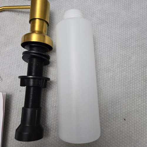 Soap Dispenser Kitchen Sink Gold Stainless Steel Countertop Pump - Picture 5 of 9