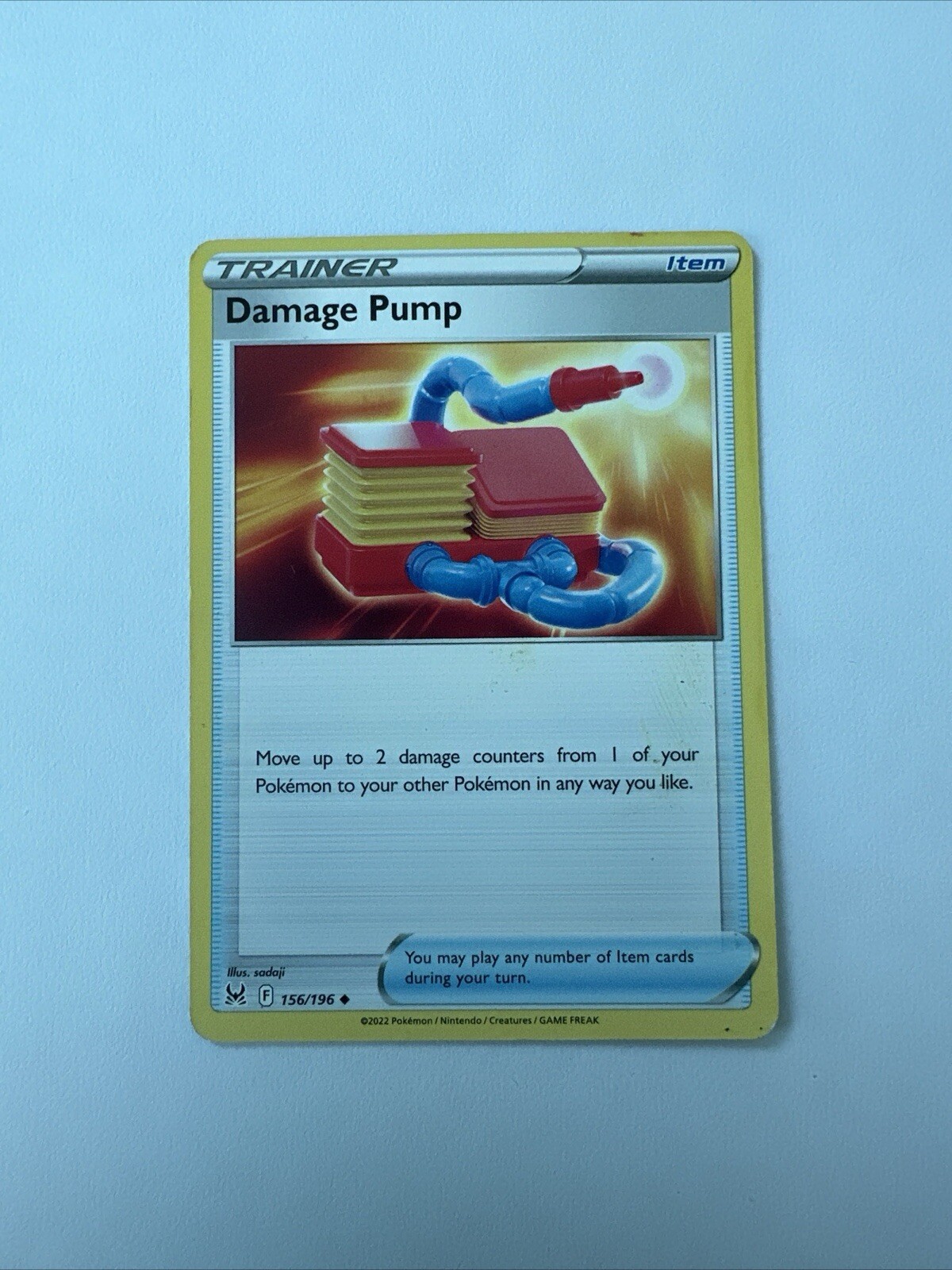 Damage pump - 156/196 - Uncommon (S&S: Lost Origin) Pokemon TCG