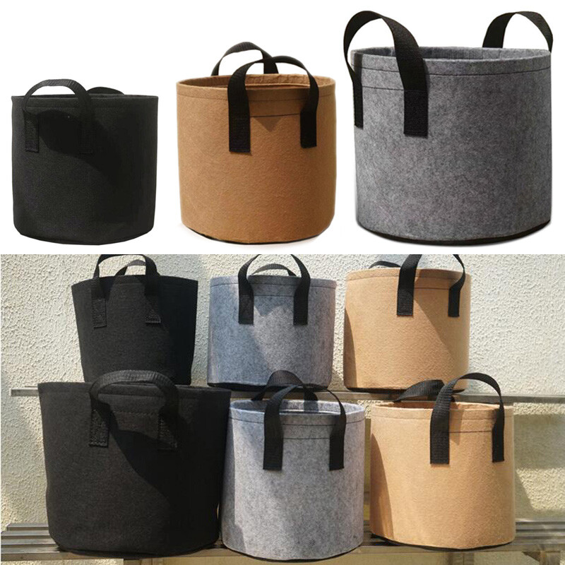 3/5/7/10 Gallon Fabric Grow Pots Breathable Planter Bags Potato