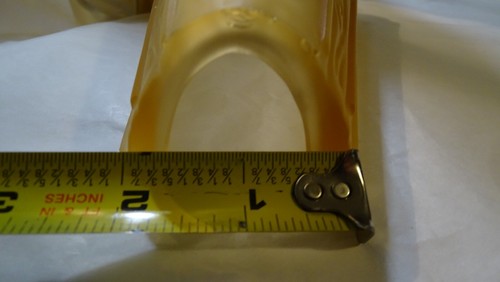 Vintage Art Deco Art Glass Amber Slip Shade wall sconce / fixture - Picture 24 of 24
