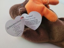 Ty beanie babie Chocolate moose. Birthrate April 27 1993. Gently used.