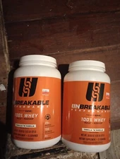 Unbreakable Performance 100% Whey Thrilla 'n Vanilla Build+Recover 25 Serving X2