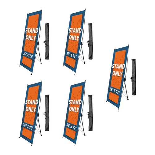Adjustable Heavy Duty X Banner Stand - Portable Aluminum Holder with Travel Bag - Picture 21 of 44