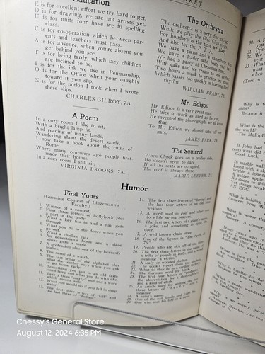 Lingemann-Latchkey Schulaktivitätsjahrbuch 1928. 18 Seiten Detroit Anzeigen. - Bild 9 von 12