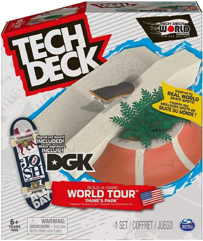 Paine's Park Tech Deck Toys Build-A-Park & DGK Josh KALIS Fingerboard World  Tour