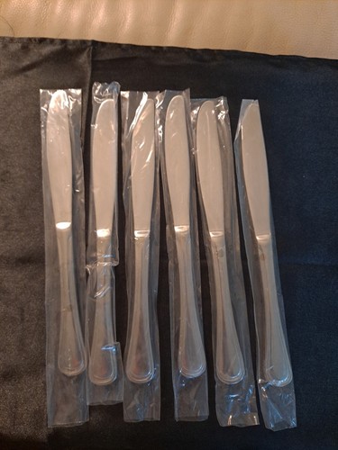 6 Oneida BARCELONA Solid Glossy DINNER KNIVES Flatware 9 1/8" NEW - Picture 2 of 2