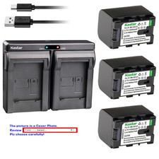 Kastar Battery Dual Charger for JVC BN-VG121  JVC Everio GZ-E180 Everio GZ-E200