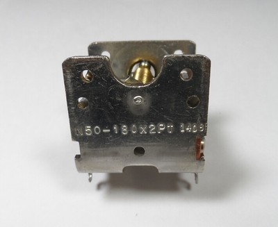 Condensatore Aria Variabile Doppia Sezione Sepanian - 2 X 180 PF, Rapporto Di Azionamento 8:1, Per Radio O Circuiti RF