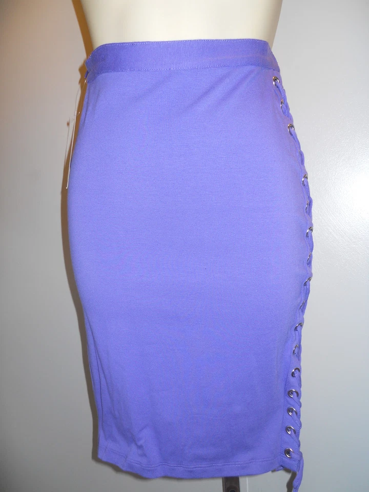 New SWiTCHBLADE STiLETTO PURPLE HiGH WAiST PENCiL SKiRT PSYCHOBiLLY ROCKABiLLY M - Image 2 of 4