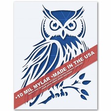 Owl Stencil - Forest Night Bird Wildlife 10 Mil Mylar Reusable Template