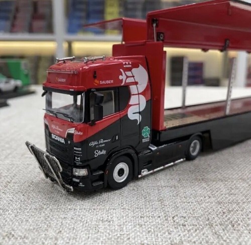 GB Maxwell 1:64 Scania S730 Enclosed Double Deck Truck Model Diecast Collect Car - Imagen 3 de 24