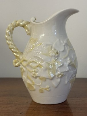Belleek RARE Cream / Milk Jug - 1st Black Mark 1863-1890 Irish Porcelain