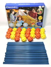 Discovery Kids Construction Fort LOT 72 pc Set Build and Play STEM Toy COMPLETE