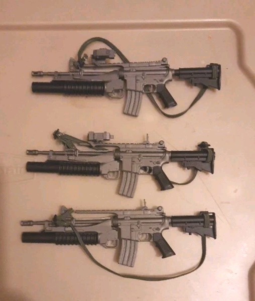 3 GI Joe Ultimate Soldier 1/6 M4 +M203 Rifle Grenade Launcher 13cm 12" Figures
