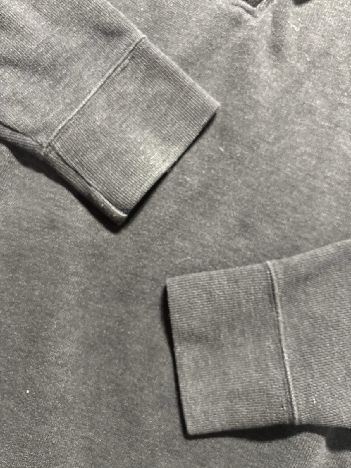 Solid Gray Quarter Zip Sweater Lands End Men's Si… - image 6