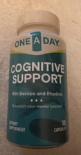 ONE A DAY Cognitive Brain Supplement (30 Count) FREE FAST SHIPPING  Exp 02/2026