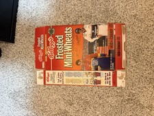 Kellogg's Frosted Mini-Wheats Box Dale Earnhardt/Jeff Gordon 1995 - FLAT