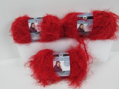 Loops & Threads Fabulous Fur Yarn Fox Red #16007 Bulky 5 Lot of 3 New ...