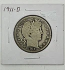 1911-D Barber Half Dollar