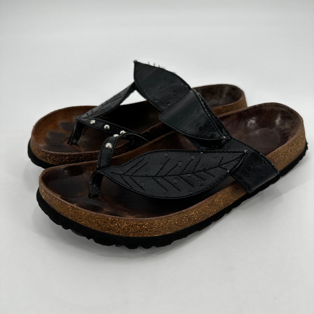 Betula By Birkenstock Boogie Arizona Cork Birko-Flor Sandals Black Double Buckle Betula Black Sandals for Women for sale | eBay main image 3