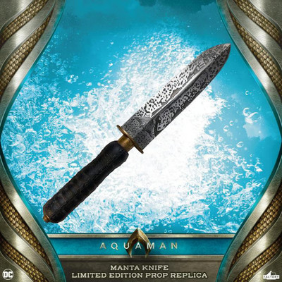 AQUAMAN'S MANTAS KNIFE SIDESHOW FACTORY ENTERTAINMENT  DC   1:1 SCALE NEW #408