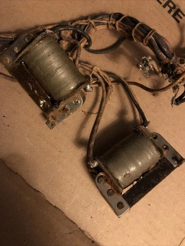 WWII US Military Field Telephone EE 8 A  coils & harness  USGI trench Phone WW2