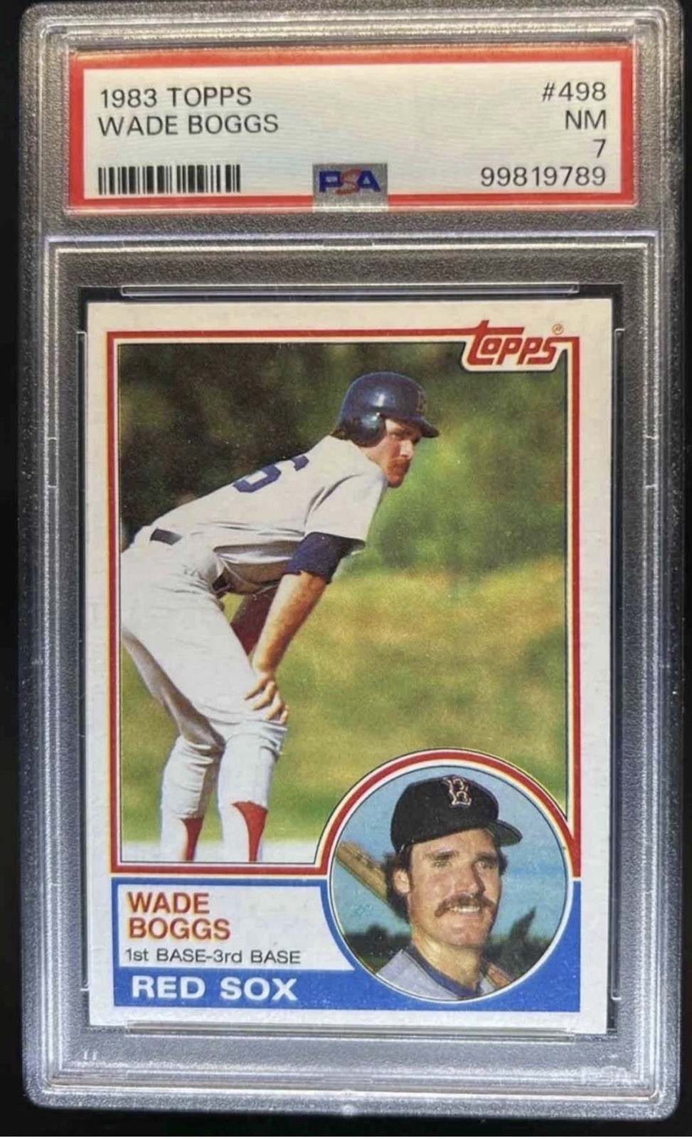 1983 Topps #498 Wade Boggs PSA 7