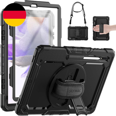SEYMAC Hülle Für Samsung Galaxy Tab S7 FE 2021/S8 plus 2022/S7 plus 2020 12,4 Zo