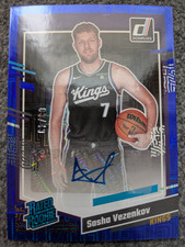 2023-24 PANINI DONRUSS SASHA VEZENKOV RATED ROOKIE AUTOGRAPH BLUE CHOICE#D03/49