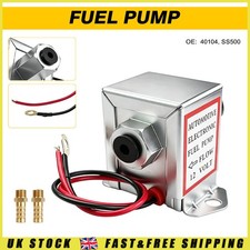 New 40104 POSI FLOW FUEL PUMP 1.5-4.0 Psi - RATED 150 BHP + 8mm HOSE UNIONS 12V