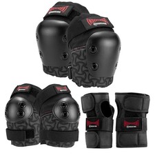 Skateboarding Knee Pads, Elbow Pads, and Wrist Guards, Six Pack Pad Set, Inde...
