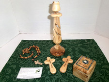 Olive Wood Rosary and GIft Set from Bethlehem with Certificate