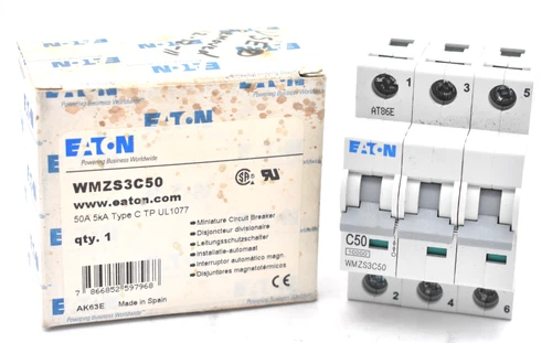 EATON WMZS3C50 CIRCUIT BREAKER 50AMP
