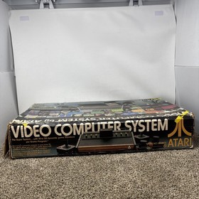 Atari 2600 Heavy Sixer Console In Box Chess Piece Box Tested Works Bundle