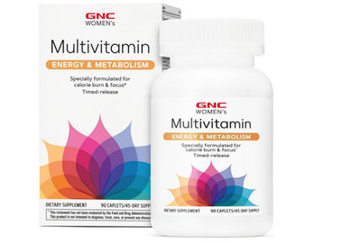 GNC Women's Multivitamin Energy & Metabolism - 90 Caplets Expiry 07/26