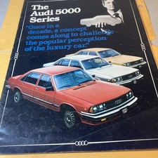 1980 Audi 5000 Series Dealer Sales Brochure